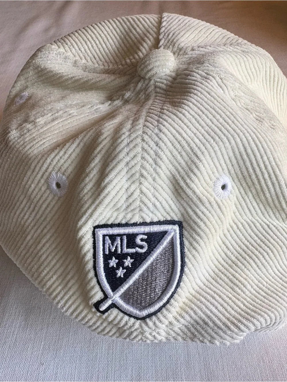 New Era MLS Youth San Diego FC Cream Corduroy Baseball SnapBack Hat Cap